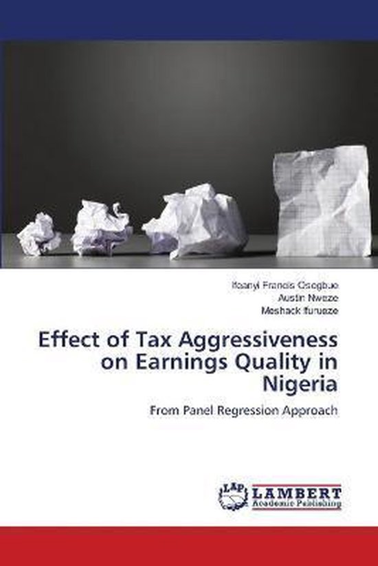 Effect of Tax Aggressiveness on Earnings Quality in Nigeria - cover