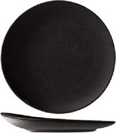 Cosy and Trendy Blackstone - Assiette - Zwart - D18cm - Porcelaine - (lot de 6)