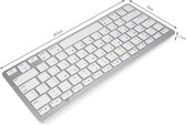 A&K Draadloos Toetsenbord Universeel - Ergonomisch Toetsenbord - Bluetooth QWERTY Toetsenbord – Geschikt voor Macbook, Imac Ipad, Tablet, PC, laptop, Samsung