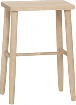 HÜBSCH INTERIOR - FSC® eiken houten krukje naturel - 35x25xh52cm