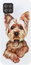 - ADEL Siliconen Back Cover Softcase Hoesje Geschikt voor Samsung Galaxy A42 - Yorkshire Terrier Hond