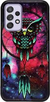 - ADEL Siliconen Back Cover Softcase Hoesje Geschikt voor Samsung Galaxy A52(s) (5G/ 4G) - Uil