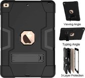 Compatible avec iPad 10.2 (2019/2020/2021) - Housse anti-choc avec support - Zwart