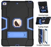 Geschikt Voor iPad Hoes 9/8/7 Generatie - 10.2 Inch - 9e/8e/7e Generatie - 2021/2020/2019 - Hoesje - Shockproof Case Cover - Met Standaard - Extra Stevig - Schokbestendig - Lichtblauw
