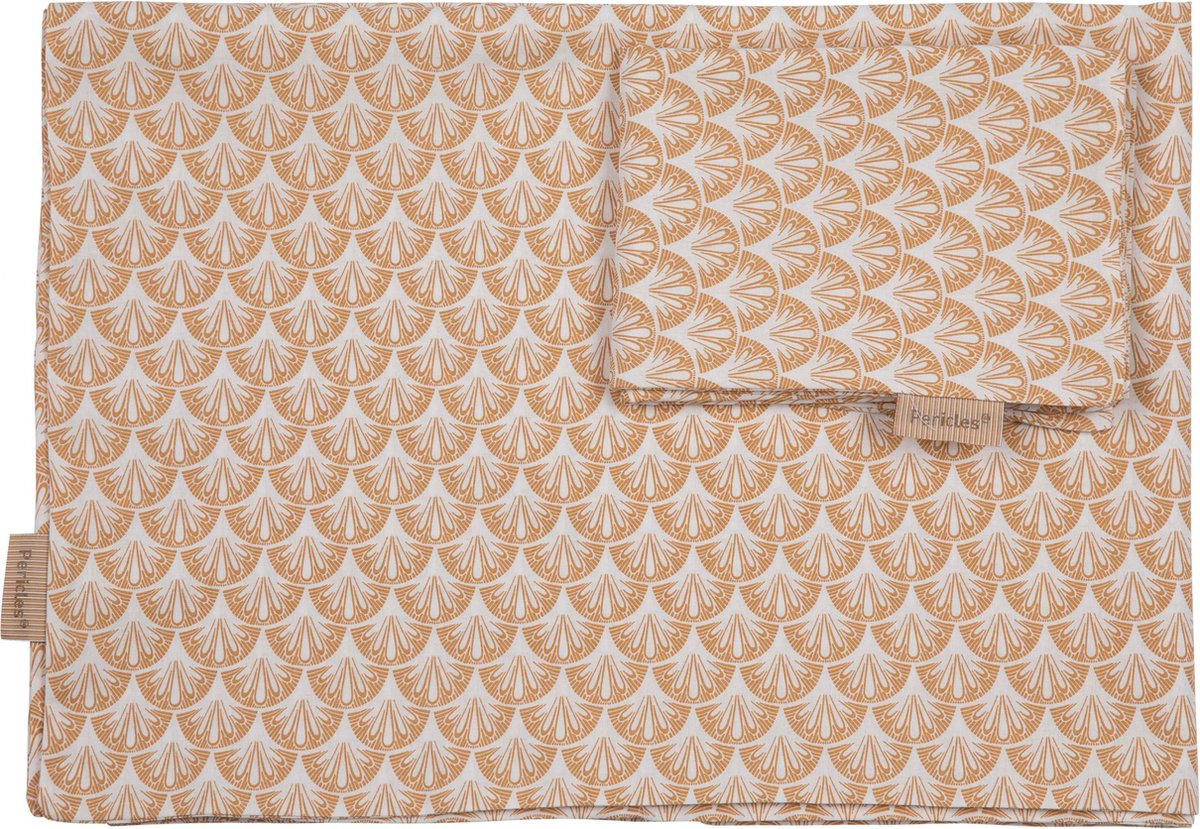 Pericles Donsovertrek 120x60 Cm/140x70 Cm Katoen Wit/bruin