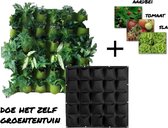 All-in-one Groentetuin - Verticale tuin met 3 verschillende groentezaden - DIY Groentetuin | Verticale tuin - Hangende plantenzak - Moestuin - Kruidenmuur - Plantenmuur - Hangende tuin - Hang