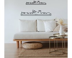 Skyline Parijs Zwart Mdf 90 Cm Wanddecoratie Voor Aan De Muur Paris City Shapes