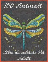 100 Animali Libro da colorare per adulti