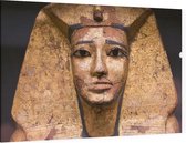 Sphinx op zwarte achtergrond - Foto op Canvas - 150 x 100 cm