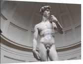 David, Michelangelo's meesterwerk in Florence - Foto op Canvas - 150 x 100 cm