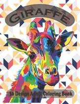 giraffe 30 design adult coloring book