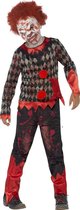 SMIFFYS - Zombie clown Halloween kostuum voor kinderen - 116/128 (4-6 jaar)