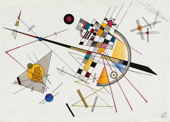 Poster Delicate Tension - Kandinsky - Large 70x50 - Expressionisme - Abstracte Kunst