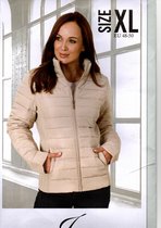 Sportieve dames jack , 100% polyester , waterafstotend , Maat M , Beige