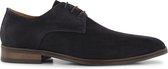 Travelin Heathrow Suède - Nette Suede leren Veterschoen - Donkerblauw - Maat 42