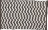 Differnz Devon badmat – 100% katoen – Grijs wit – 50 x 80 cm