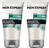 L’Oréal Men Expert Hydra Sensitive Reinigende Foaming Gel Multi Pack - 2 x 150 ml