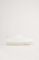 NA-KD Classic Court Vrouwen Sneakers - White - Maat 41