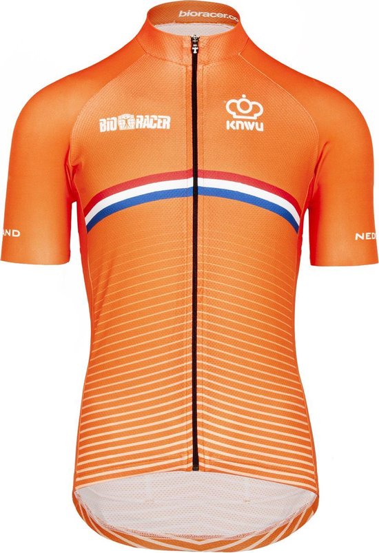 Bioracer - Official Team Nederland (2022) - Fietsshirt voor Unisex - Oranje  XXL | bol.com