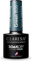 Claresa UV/LED Gellak Groen #806 – 5ml.