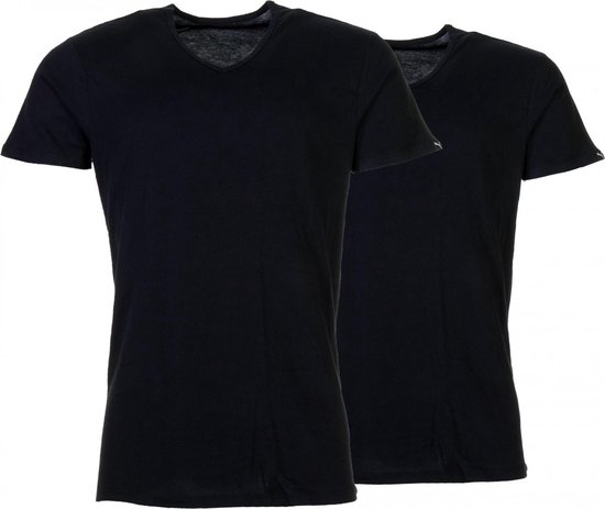 Lot de 2 T-shirts basiques homme Puma - V- XL - Zwart