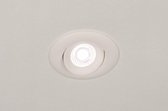 Lumidora Inbouwspot 73899 - Ingebouwd LED - 7.0 Watt - 600 Lumen - 2700 Kelvin - Wit - Aluminium - Badkamerlamp - IP54 - ⌀ 8.3 cm