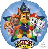 PAW Patrol - Ballon - Folie - Met Muziek - Blauw - 71 cm - 1 stuks