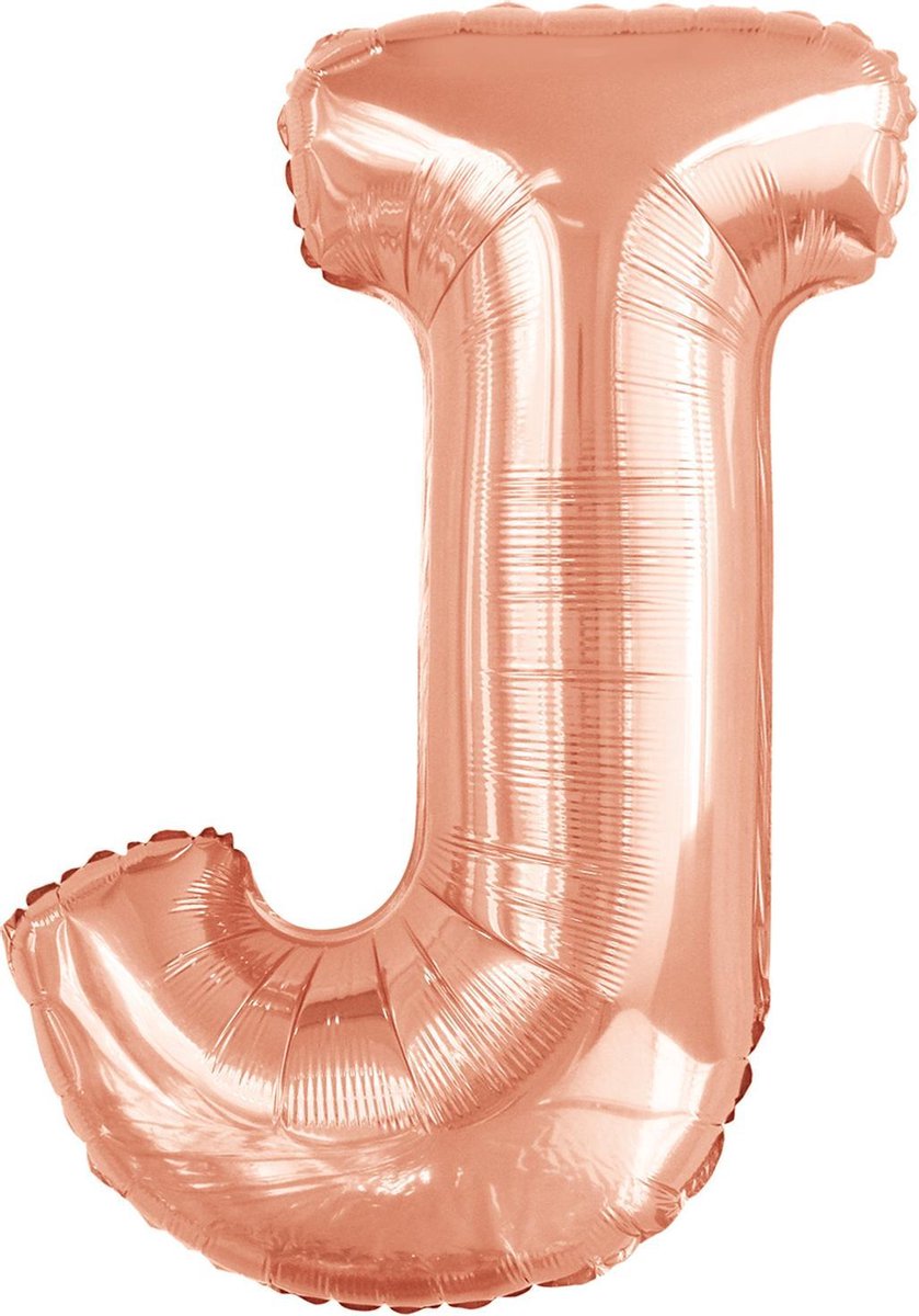 Amscan Folieballon Letter J 103 X 70 Cm Roségoud
