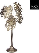 MIca Decorations Decoratief beeld Stand Monstera goud, 42x41x91cm