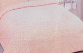 Dekbedovertrek - Rood/Oranje met witte golven - inclusief sloop - 140x200 cm - 100% katoen