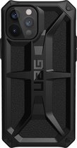 UAG - Monarch backcover hoes - iPhone 12 / iPhone 12 Pro - Zwart + Lunso Tempered Glass