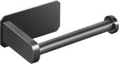 BOTC Toiletrolhouder - Bevestigen zonder Boren - WC-Rolhouder  - Zwart - Zelfklevend - RVS-WUH00101