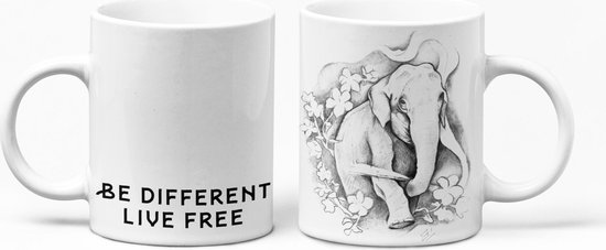 The Mokken Boutique - Een Mok voor Vaderdag - Een unieke mok in zwart-wit: 