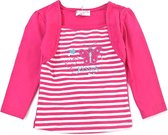 Bolero longsleeve meisjes babykleding katoen vlinder roze maat 74/80