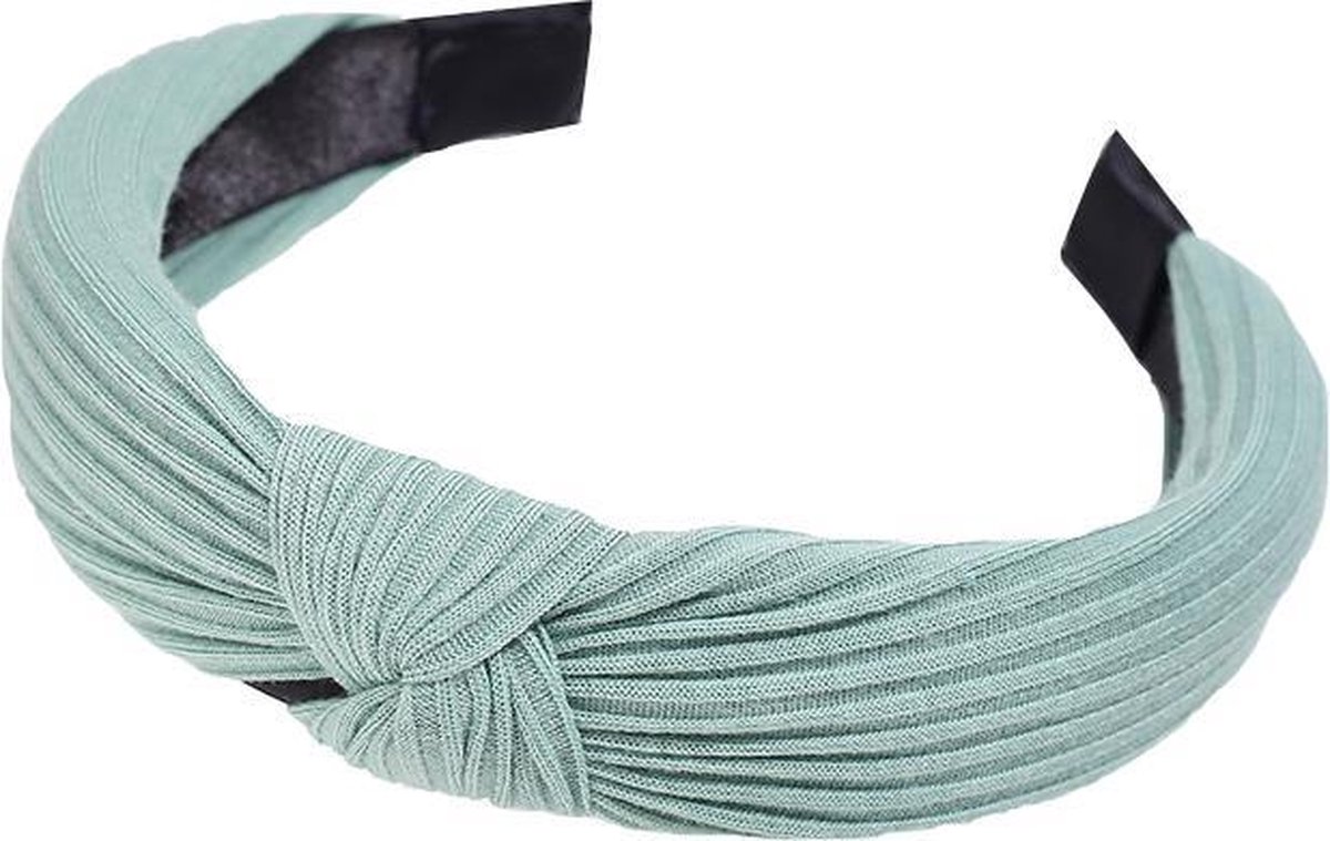 Knitted Diadeem / Haarband | Mintgroen | Katoen | Fashion Favorite
