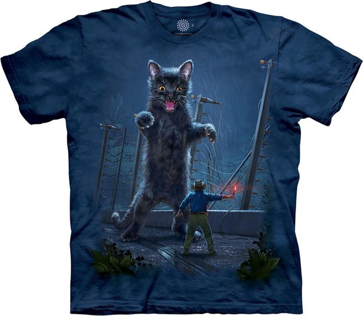 The Mountain Adult Unisex T-Shirt - Jurassic Kitten