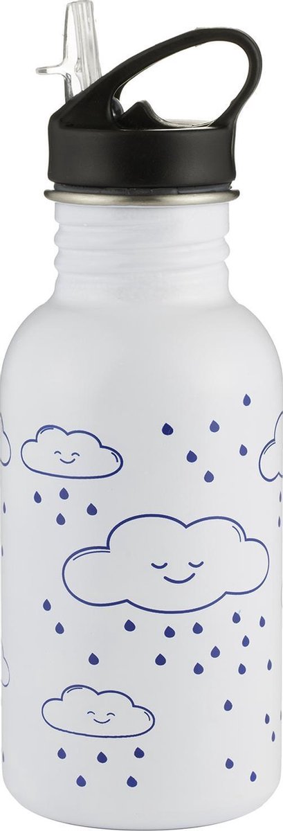 Typhoon Pure Cloud - Drinkfles - Verandert van kleur - RVS - Wit/blauw - 550ml