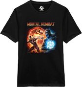 Mortal Kombat Fire and Ice Black T-Shirt - L