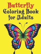 Butterfly Coloring Book for Adults: Beautiful Butterfly Coloring Book