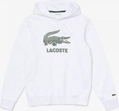 Lacoste Capuchon Logo Sweatshirt Heren - sportshirts - wit - maat XXL