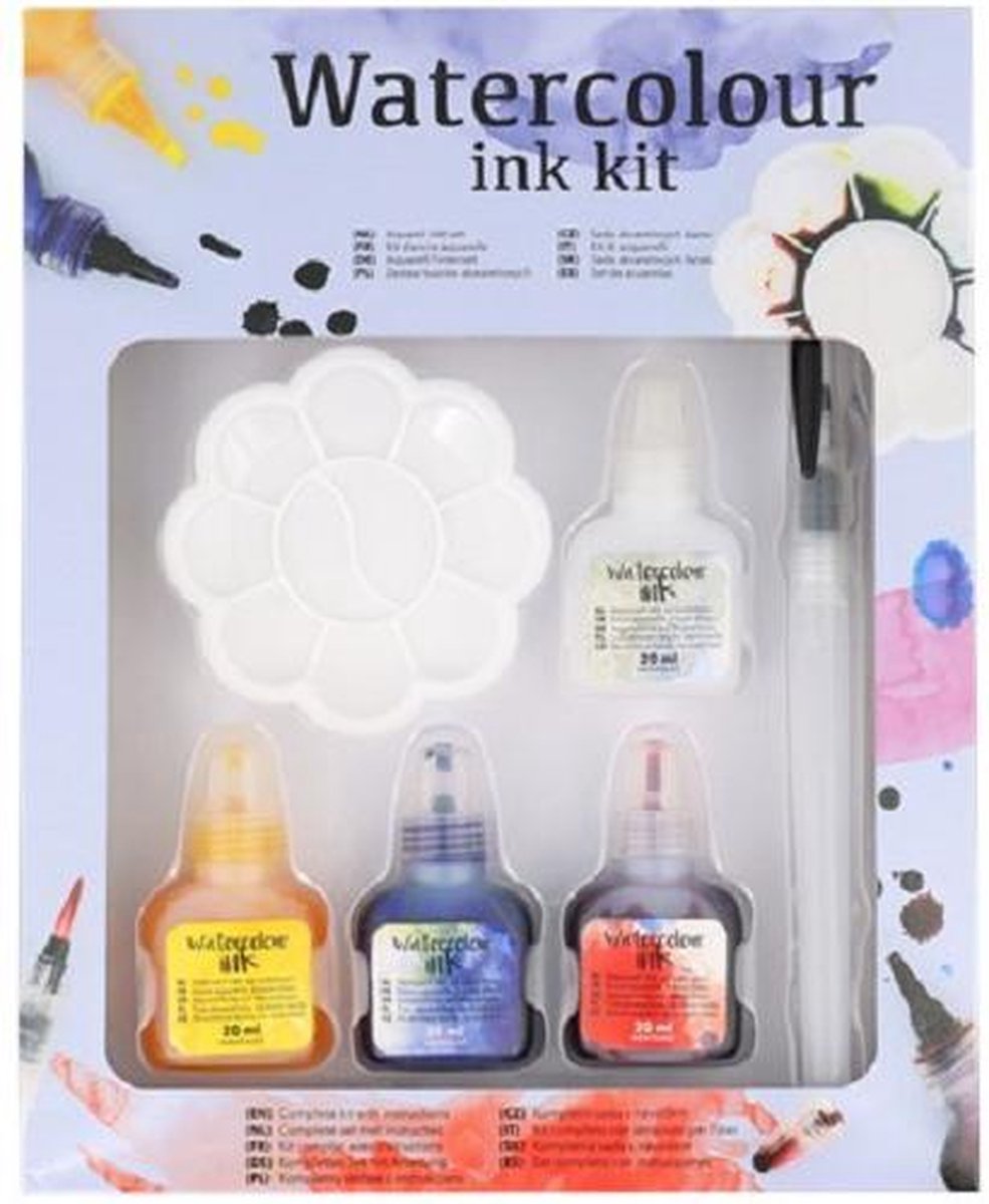 Avec - Aquarel inkt set - Water colour ink kit