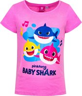 T-shirt enfant Bébé Shark , rose, taille 104