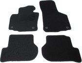 Tapis de sol personnalisés - tissu noir - adaptés pour Seat Leon 1P / 1P1 2005-2012 et Seat Toledo 2004-2009