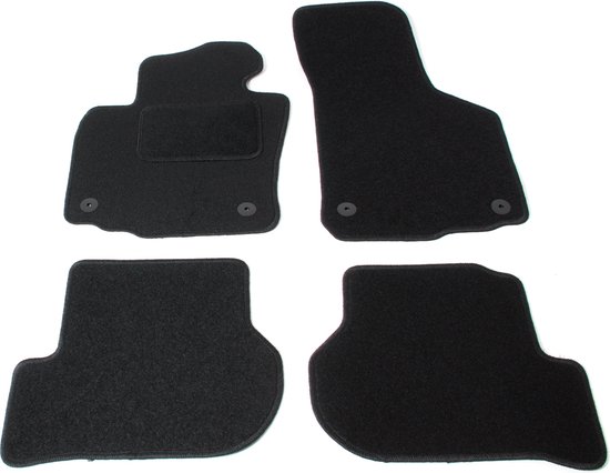Automatten op maat - zwart stof - geschikt voor Seat Leon 1P/1P1 2005-2012  en Seat
