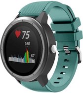Siliconen Smartwatch bandje - Geschikt voor  Garmin Vivoactive 3 siliconen bandje - dennengroen - Horlogeband / Polsband / Armband