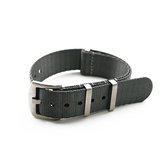 Strapzz® Nato Basic Line Grijs - Horlogebandje - 20mm