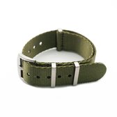 Strapzz® Nato Basic Line Groen - Horlogebandje - 20mm