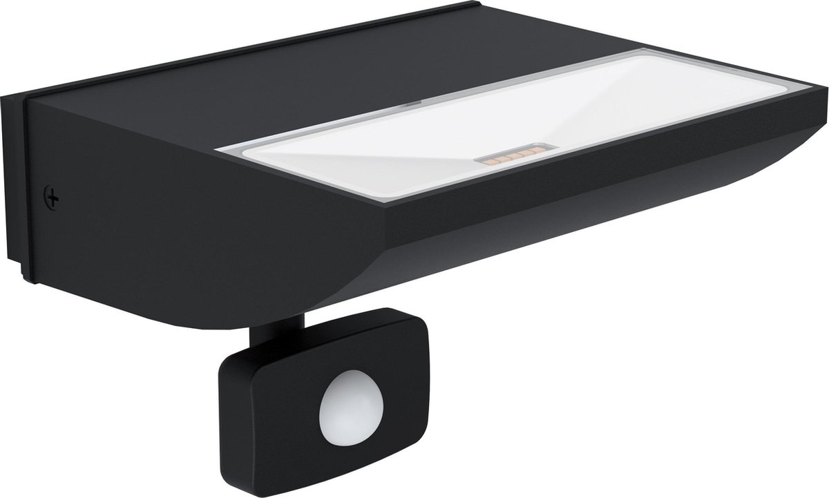 EGLO wandverlichting LED met sensor Sorronaro zwart 10,5W
