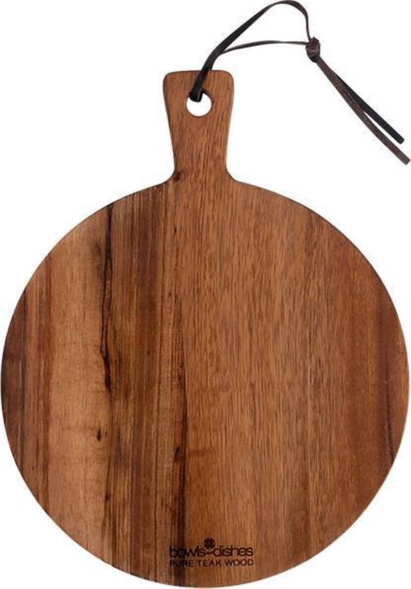 Bowls and Dishes Pure Teak Wood Borrelplank Serveerplank