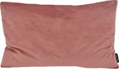 Housse de coussin longue en velours rose poussiéreux | Velours - Polyester | 30 x 50 cm